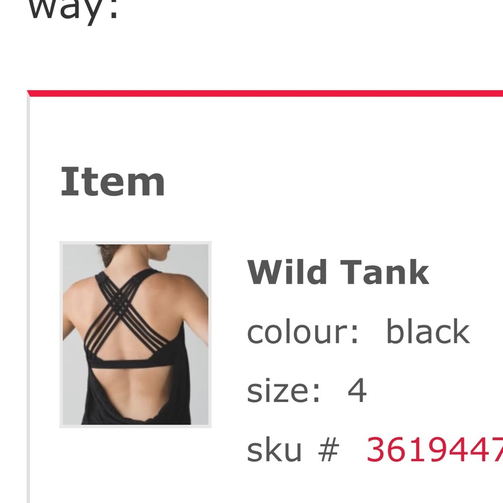 Lulu lemon tank